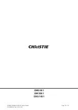 Preview for 120 page of Christie DD1-WU80P Service Manual