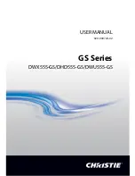 Preview for 1 page of Christie DHD555-GS User Manual