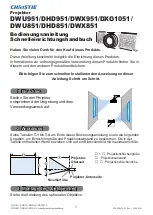 Preview for 29 page of Christie DHD851 User Manual