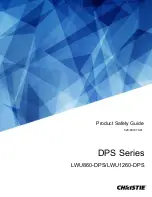 Предварительный просмотр 1 страницы Christie DPS Series Product Safety Manual