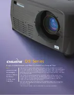 Preview for 1 page of Christie DS+ Series Brochure & Specs