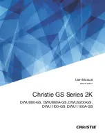 Preview for 1 page of Christie DWU1100-GS User Manual