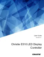 Preview for 1 page of Christie E510 User Manual