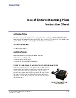 Предварительный просмотр 1 страницы Christie Entero Instruction Sheet