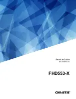 Предварительный просмотр 1 страницы Christie FHD553-X Service Manual