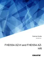 Предварительный просмотр 1 страницы Christie FHD554-XZ-H Service Manual