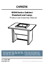 Предварительный просмотр 1 страницы Christie ICON 1560 Product And Assembly Manual