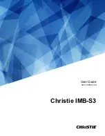 Предварительный просмотр 1 страницы Christie IMB-S3 User Manual