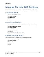 Preview for 77 page of Christie IMB User Manual