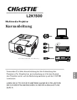 Preview for 63 page of Christie L2K1500 Setup Manual