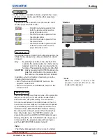 Preview for 69 page of Christie LHD700 User Manual