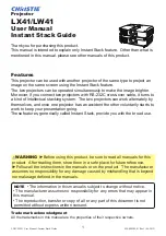 Preview for 3 page of Christie LW41 User Manual