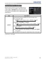 Preview for 62 page of Christie LW502 User Manual