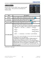 Preview for 61 page of Christie LW651i Operating Manual