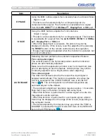 Preview for 69 page of Christie LW651i Operating Manual