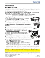 Preview for 109 page of Christie LW651i Operating Manual