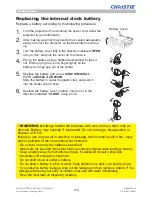 Preview for 113 page of Christie LW651i Operating Manual