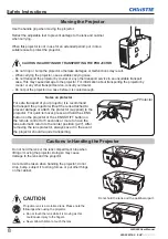 Preview for 10 page of Christie LWU505 User Manual