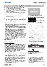 Preview for 25 page of Christie LWU505 User Manual