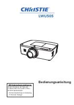 Preview for 95 page of Christie LWU505 User Manual