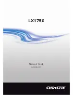 Christie LX1750 Network Manual preview