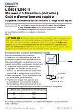 Preview for 4 page of Christie LX501 Supplement Manual