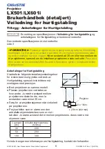 Preview for 8 page of Christie LX501 Supplement Manual