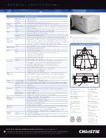 Предварительный просмотр 2 страницы Christie LX505 Technical Specifications