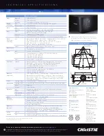 Preview for 2 page of Christie LX605 Technical Specifications