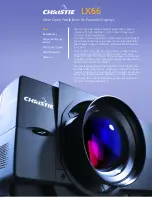 Preview for 1 page of Christie LX66 Specifications