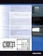 Preview for 3 page of Christie LX900 Specifications