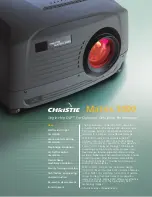 Christie Matrix 3000 Specifications preview