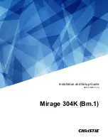 Christie Mirage 304K Installation And Setup Manual preview