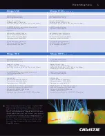 Preview for 7 page of Christie Mirage HD18 Specifications