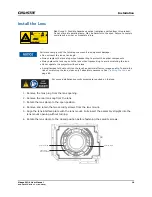 Preview for 16 page of Christie Mirage WQ-L User Manual