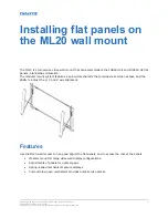 Предварительный просмотр 1 страницы Christie ML20 Instruction Sheet