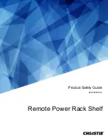 Christie Power Rack Product Safety Manual предпросмотр