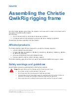 Christie QwikRig rigging frame Assembling preview