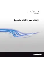 Christie Roadie 4K35 Service Manual preview