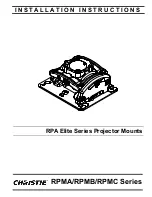 Christie RPMA series Installation Instructions Manual preview