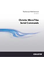 Предварительный просмотр 1 страницы Christie RS232 Technical Reference