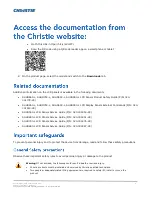 Предварительный просмотр 8 страницы Christie Secure II SUHD553-L User Manual