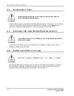 Предварительный просмотр 10 страницы Christie SLC 20 Installation And Operation Instruction Manual