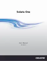 Предварительный просмотр 1 страницы Christie Solaria One User Manual