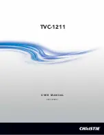 Christie TVC-1211 User Manual preview