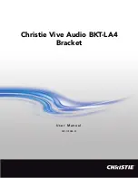 Christie Vive Audio BKT-LA4 User Manual предпросмотр