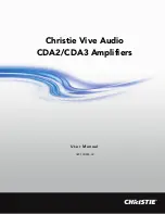 Предварительный просмотр 1 страницы Christie Vive Audio CDA2 User Manual