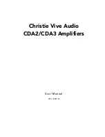 Предварительный просмотр 3 страницы Christie Vive Audio CDA2 User Manual