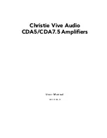 Предварительный просмотр 3 страницы Christie Vive Audio CDA5 User Manual