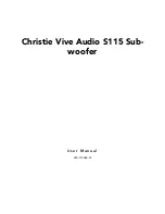 Preview for 3 page of Christie Vive Audio S115 User Manual